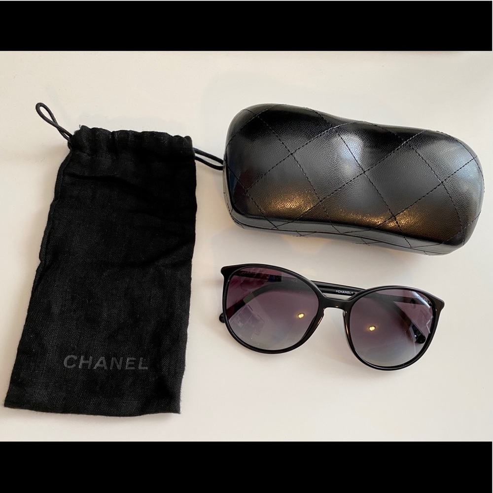 Chanel Butterfly Sunglasses Black/Gray Gradient
